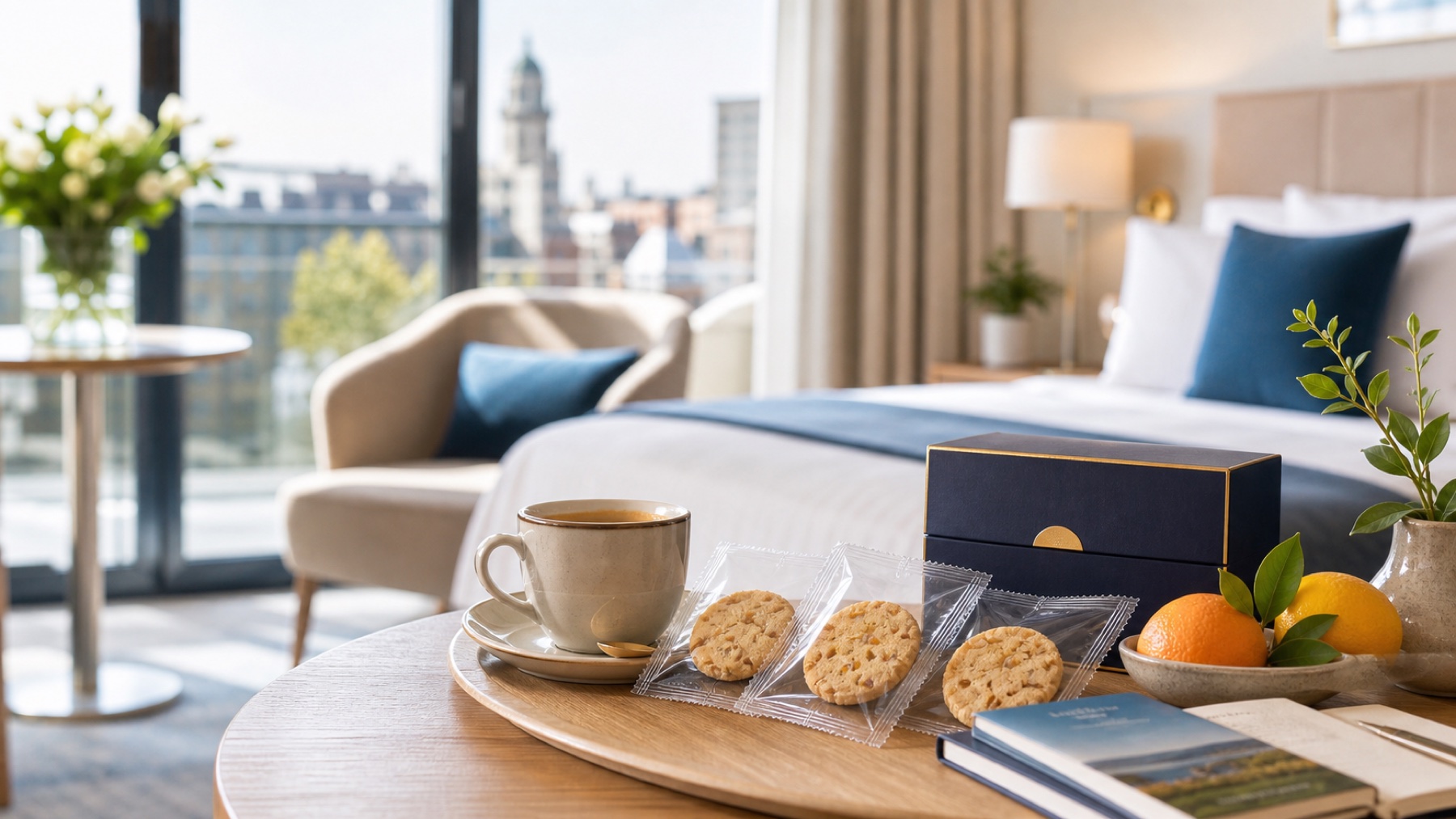Haagse Hofjes als lokaal welkomstgeschenk in een hotelkamer