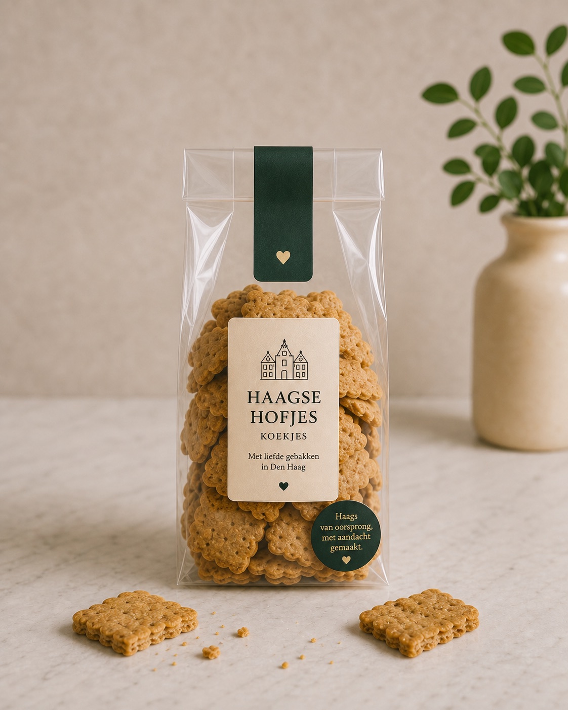 Zakje Haagse Hofjes koekjes
